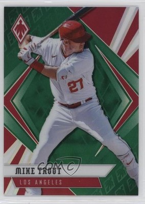 2021 Panini Chronicles Phoenix Green 33/75 Mike Trout #19 0e0p