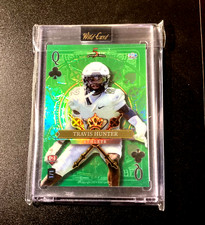 Travis Hunter 1/1 Rookie Refractor 2024 Wild Card 1 of 1 Ryan Williams SP #1 RC. rookie card picture
