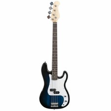Full Size 4 String Electric Bass Guitar Blue