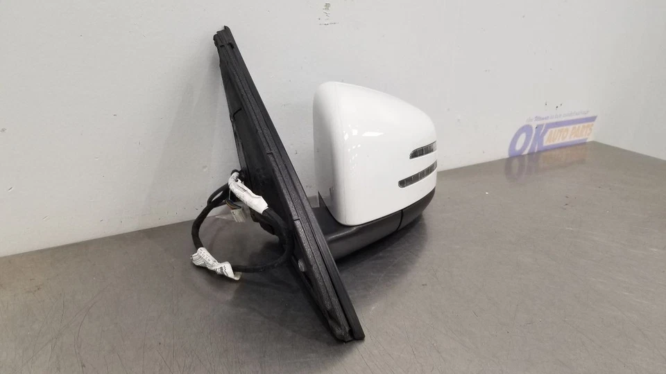 17 MERCEDES BENZ GLS63 AMG W166 EXTERIOR SIDE VIEW MIRROR LEFT DRIVER WHITE - Image 3 of 4