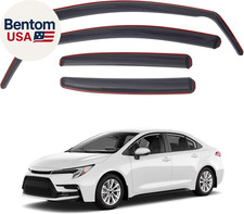 In-Channel Rain Guards for Toyota Corolla Sedan 2020-2025 Vehicle Windows Wind D