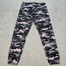 Calvin Klein Performance Leggings Black Pink Camo Yoga Pants Womens Size Medium