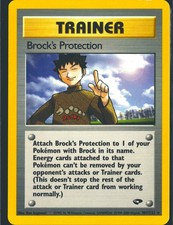 Brock's Protection 101/132 Rare Gym Challenge Pokemon Unlimited Lightly Played on eBay
