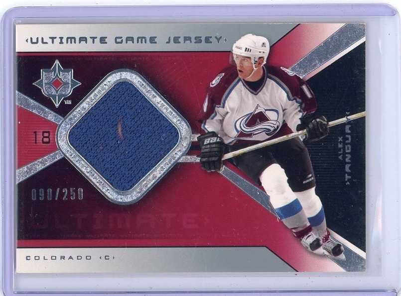 2005-06 Upper Deck Ultimate Alex Tanguay Jersey Relic /250 Colorado Avalanche