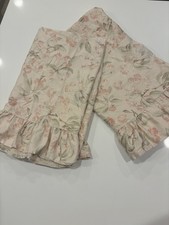 2 Ralph Lauren BELMONT OAKS Pink Floral Ruffled STANDARD Pillowcases