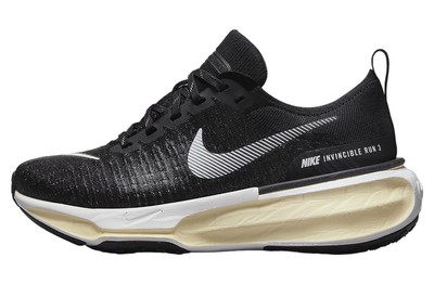 Size 8 WIDE Nike ZoomX Invincible Run FK 3 Black White Womens FN7997-001