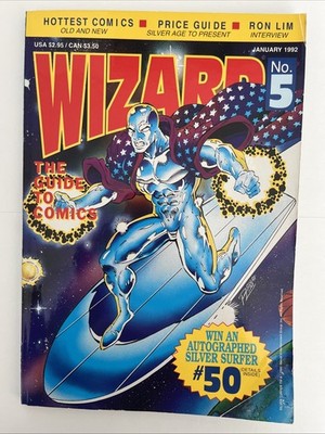 Wizard Comic Magazine #5 VF-  Poster Included. C Pics, Notes. Combo Ship.