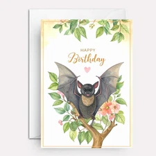 Funny birthday cards for old ladies | Halloween birthday card | Old Bat