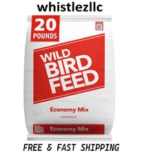 Economy Mix Wild Bird Feed, Value Bird Seed Blend, Dry, 20 lb. Bag fast free