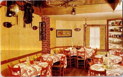 Tally Ho Restaurant Washington DC Interior Chrome Postcard
