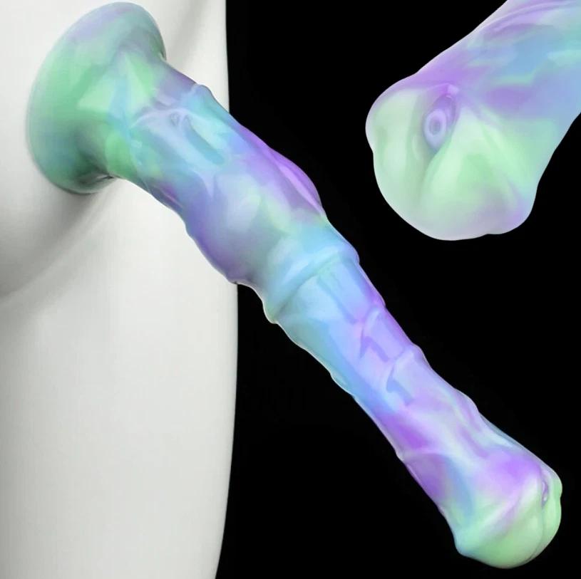 sex spielzeug ebay Creature Cocks - Centaur Explosion Squirting Silicone Dildo - Black/Red main image 0