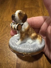 ￼ St. Bernard On Oval Limoges￼