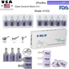 US C14 lithium disilicate glass ceramic Blocks e.max CAD CEREC inLab HT/LT C1/C2