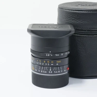 Leica Elmar-M 24mm F3.8 ASPH Noir 6Bit Objectif Grand Angle M Manuel - Photo 1/4
