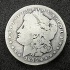 1883 cc Morgan Silver Dollar