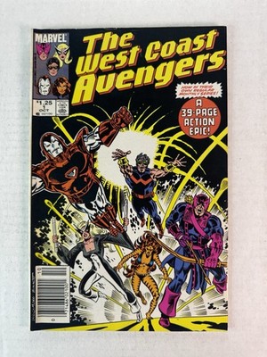 West Coast Avengers #1 1985 Marvel Comics Newsstand New Iron Man Suit FN/VF