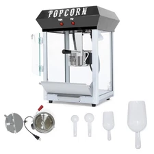 600W Movie Theater Popcorn Machine with 8 oz Kettle Vintage Countertop Popper