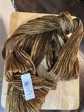 NWT Eileen Fisher Women's Scarf Bronze Whisper Silk Scarf