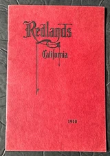 1910 Pretty Redlands CA Promo Booklet Many Photos