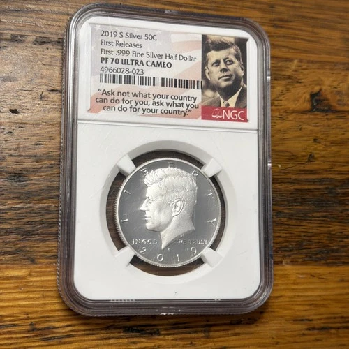 NGC 2019-S PF70UCAM JFK Silver Half Dollar Proof 🇺🇸