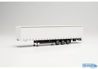 Herpa Gardinenplanenauflieger 15M Weiß 077002