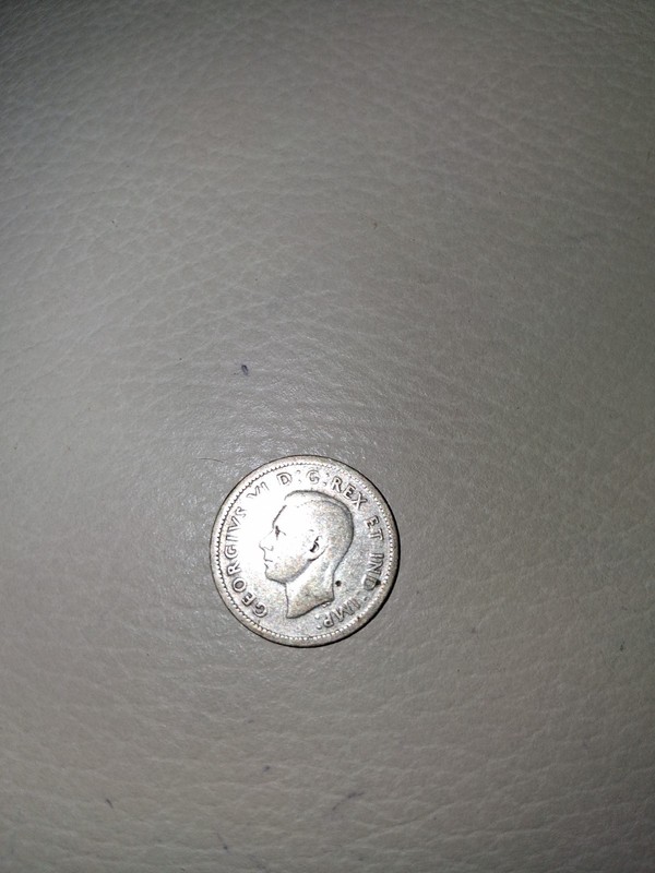 1940 Canada George VI 10 Cents Dime 80% Silver