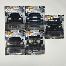 2021 HOT WHEELS PREMIUM FAST & FURIOUS FURIOUS FLEET COMPLETE SET OF 5 CARS