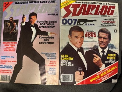 Starlog Magazine #49 & #68 Lot Of 2 James Bond 007