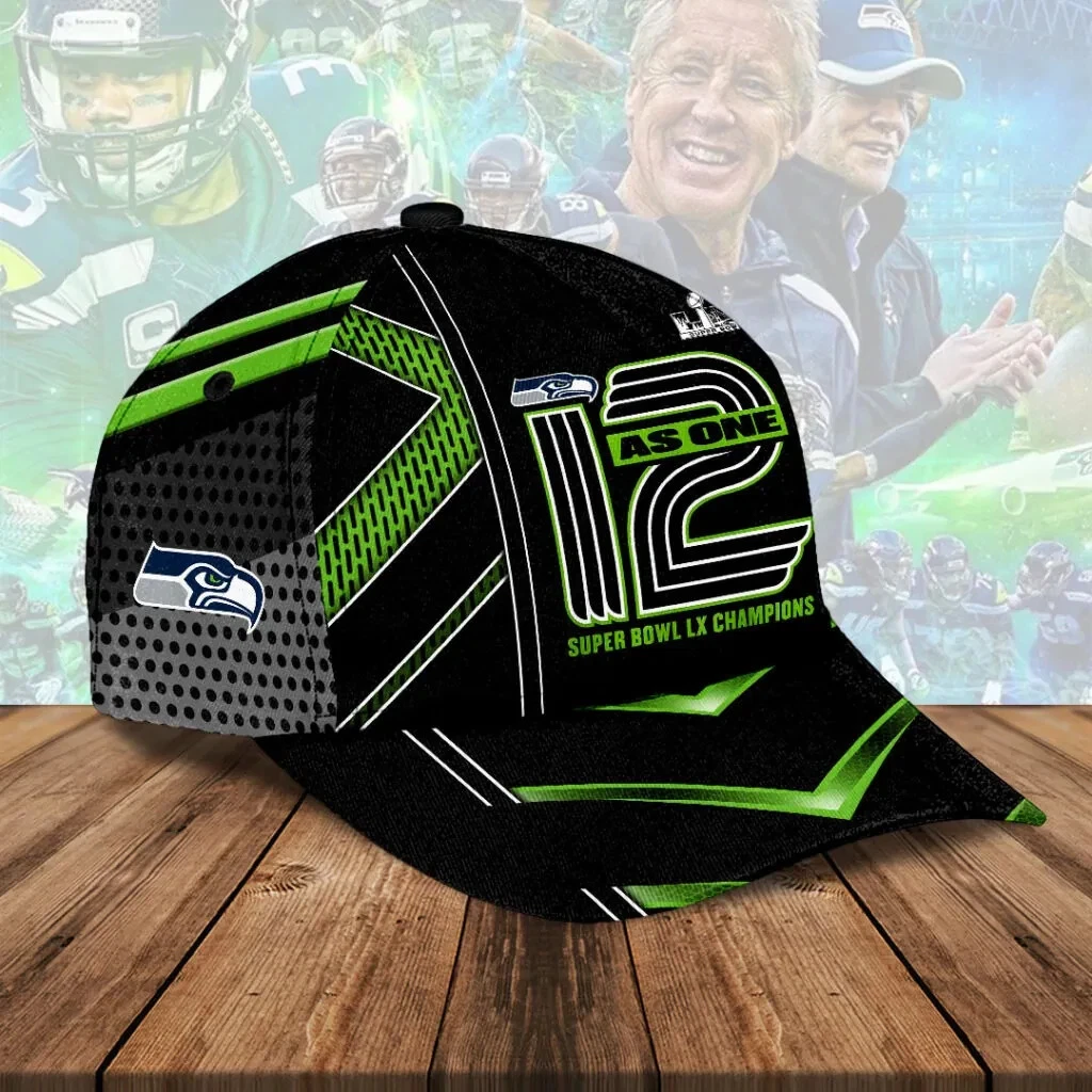Seahawks 2025 Super Bowl LX Champions Classic Cap