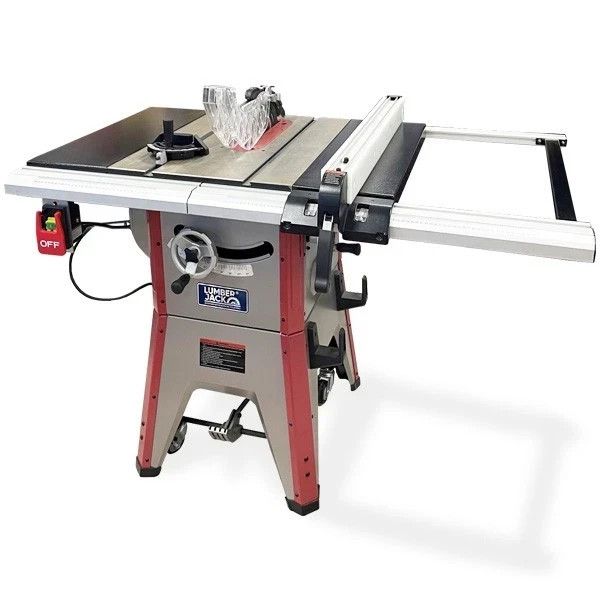 Cast Iron Table Saw 10"" 1800W Laser Guide Dual Fence Wheel Kit Heavy Duty 230V