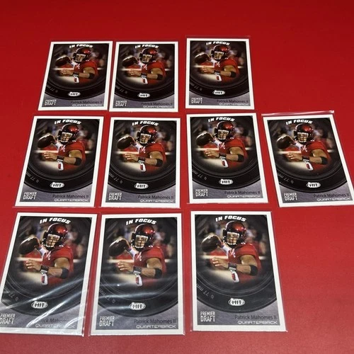 (10) 2017 Sage Hit in Focus ROOKIE Patrick Mahomes!!! #43