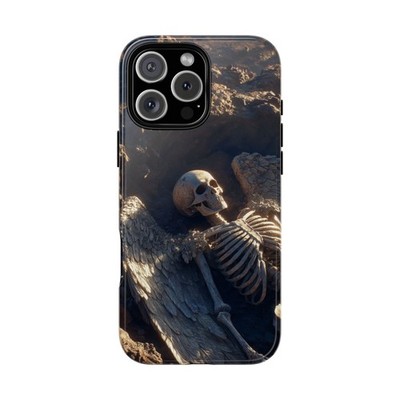 For iPhone/Galaxy/Pixel | Phone Case | Fallen Angel Skeleton Sun Grave
