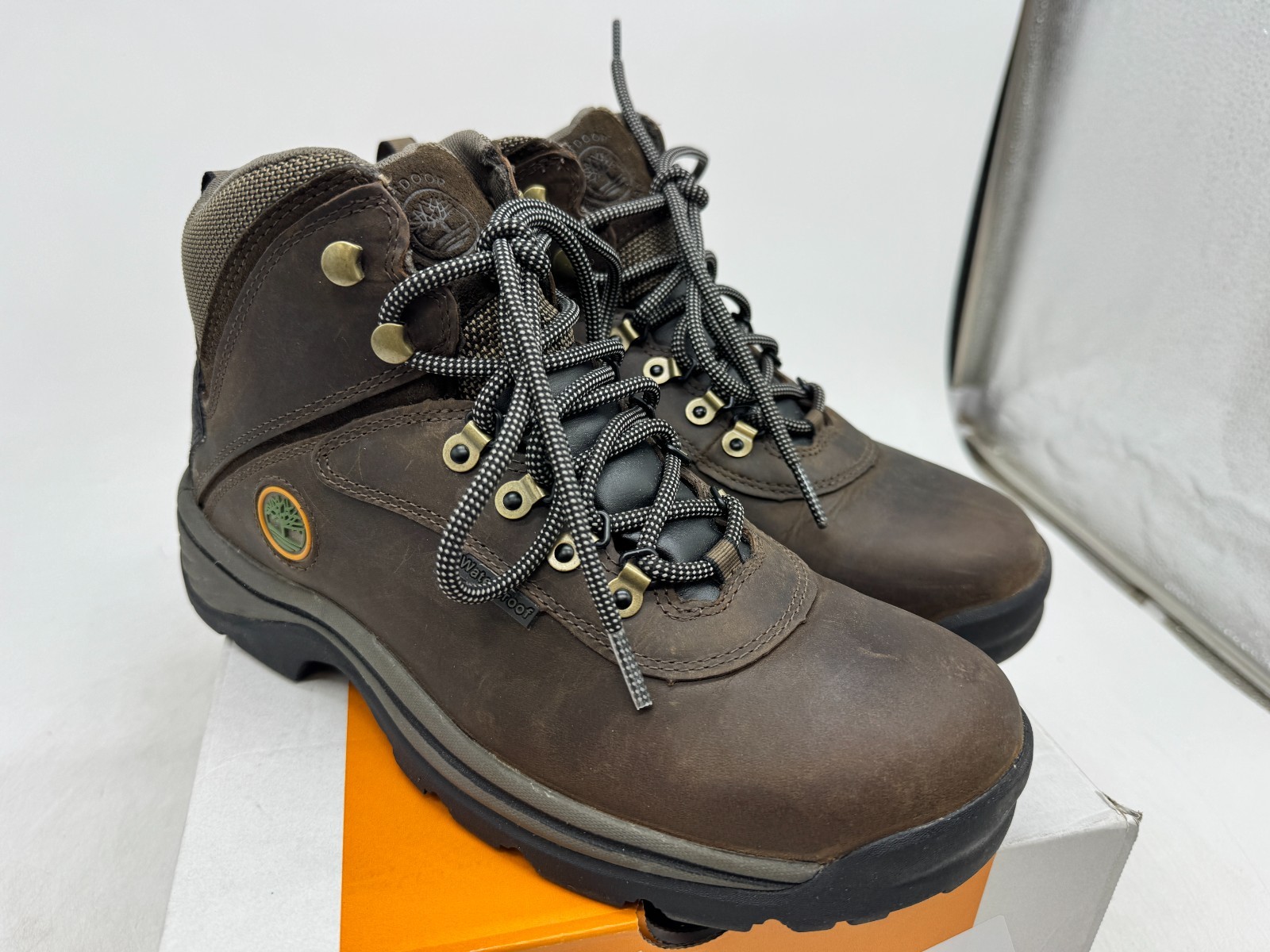 's Brown Lace Up Waterproof - 9.5