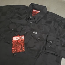 NWT Dixxon Men's Large "Checkmate" Flannel Shirt 