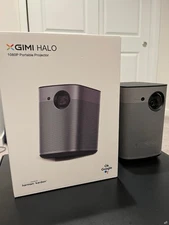 XGIMI Halo+ 1080p FHD 900 Lumens Portable Projector - Gray