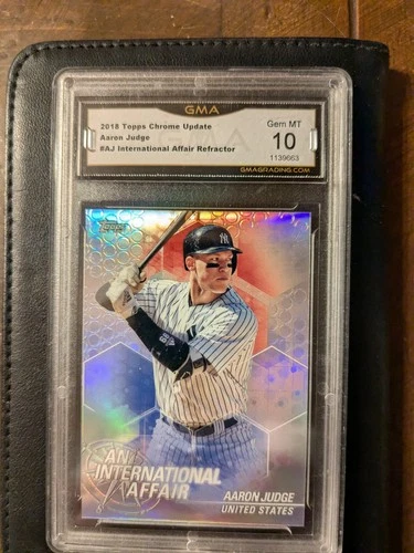 2018 Topps Chrome Update - An International Affair Aaron Judge PSA 10