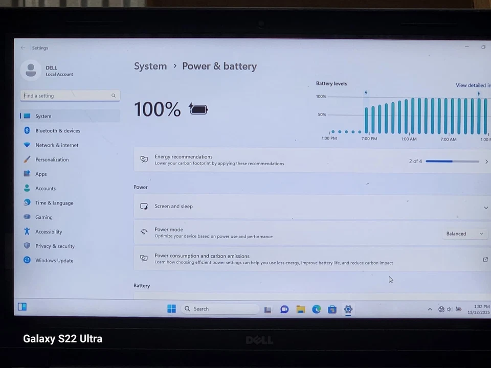 戴尔 15-3542 15.6 英寸触摸屏幕 4GB,500GB SOTRAGE WIN 11 100% 电池 SD 卡!! — 第 4/4 张图片