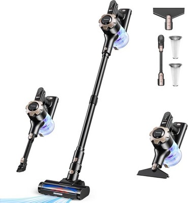 Cordless Vacuum Cleaner 8-in-1 Lightweight Stick Vacuum with 45mins Runtime