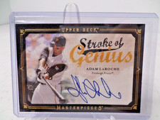 2008 Upper Deck Masterpieces Adam LaRoche Autograph #SG-AL Pittsburgh Pirates