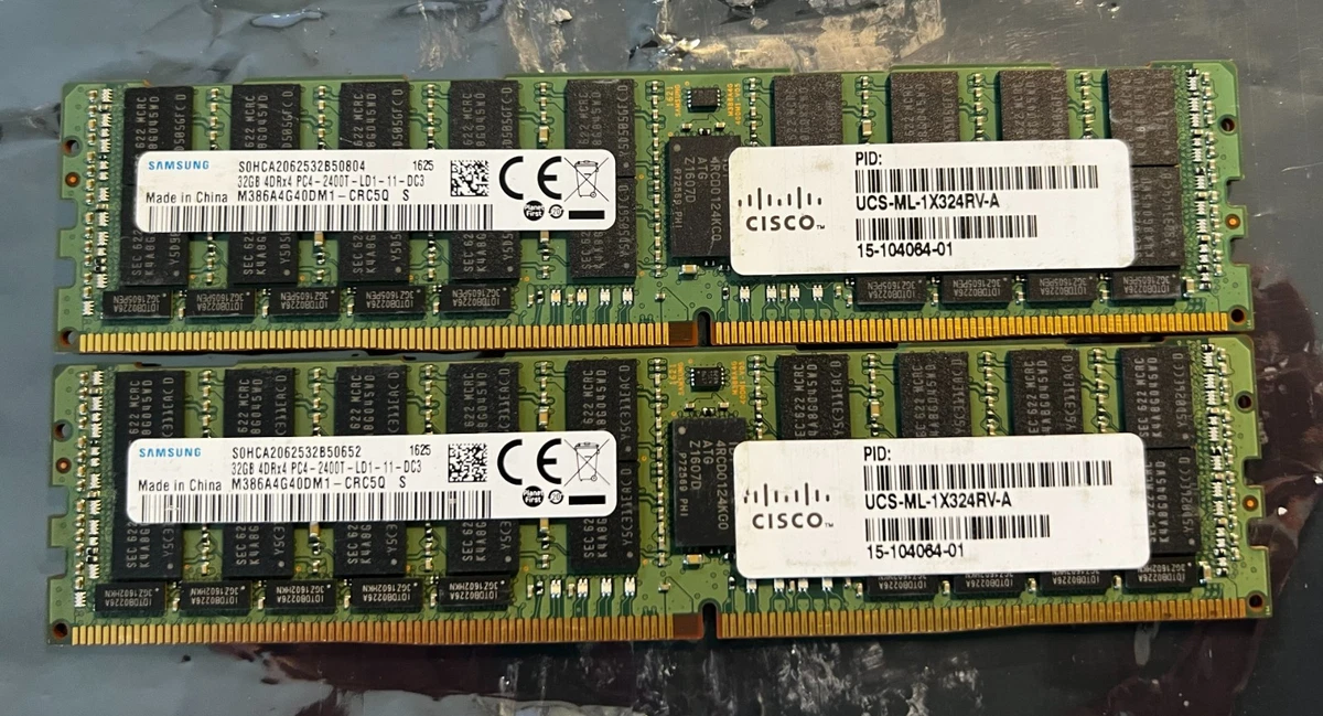 PC4-19200 (DDR4-2400) Bus Speed Server RAM 32 GB Capacity per