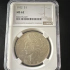 1922 Peace Dollar $1 Silver Coin NGC MS62 Philadelphia KM#150 8684195-029