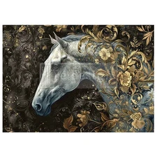 ReDesign with Prima A1 Decoupage Fiber - MAJESTIC GALLOP