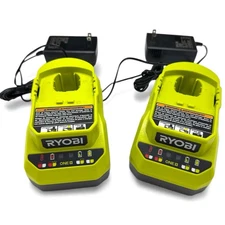 Ryobi One + 18 Volt 18V PCG002 Lithium Ion Battery Chargers Li-ion SET OF TWO