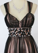 Windsor $75 Black Evening Prom Formal Cruise Short Gown Cruise Dress size 3 NEW