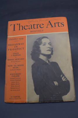 1939 Theatre Arts *S. Dali & Marx Bros*Helen Hayes*MATISSE*G W T Wind*Gielgud*