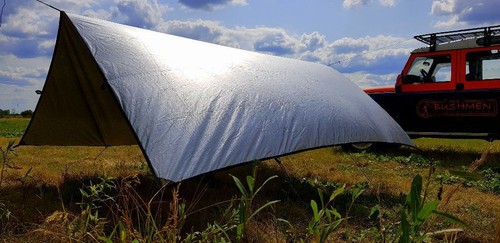 THERMO - Tarp™ 3 x 3 m verde oliva | 300 cmx300 cm | PU3500 mm resistente a la intemperie P... - Imagen 2 de 12