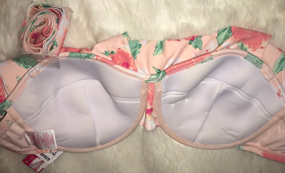 NWT Xhilaration Off the Shoulder Bandeau Bikini Top Sz XL