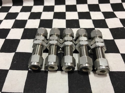 Lot Of 5, Swagelok Bulkhead Union 6mm, SS-6M0-61, SS-6MO-61, Shipsameday#1370G - Picture 2 of 4
