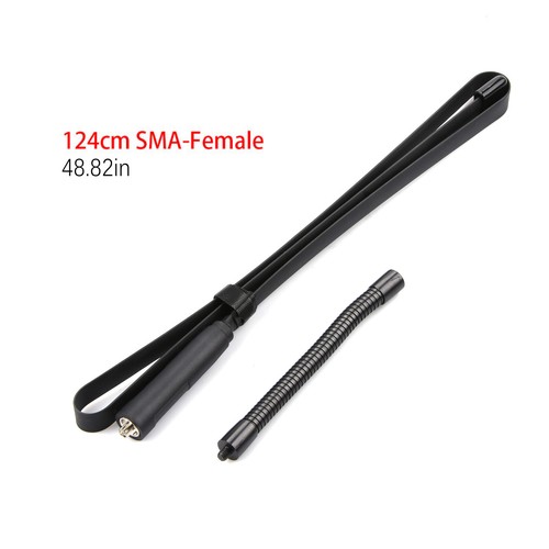 48.8 inch 136/520MHz Gooseneck SMA-Female Antenna For Baofeng UV-5R UV-82 Radio - Zdjęcie 2 z 10