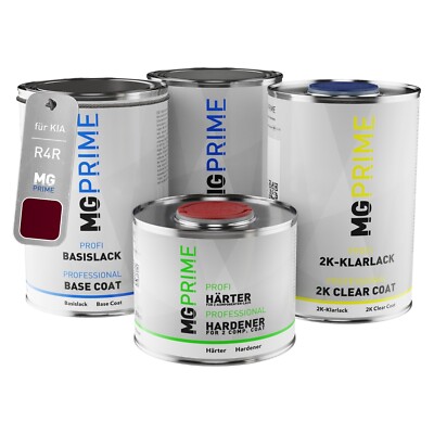 Autolack Dose Set für KIA R4R Currant Red Metallic Fiery Red Metallic 3,5L